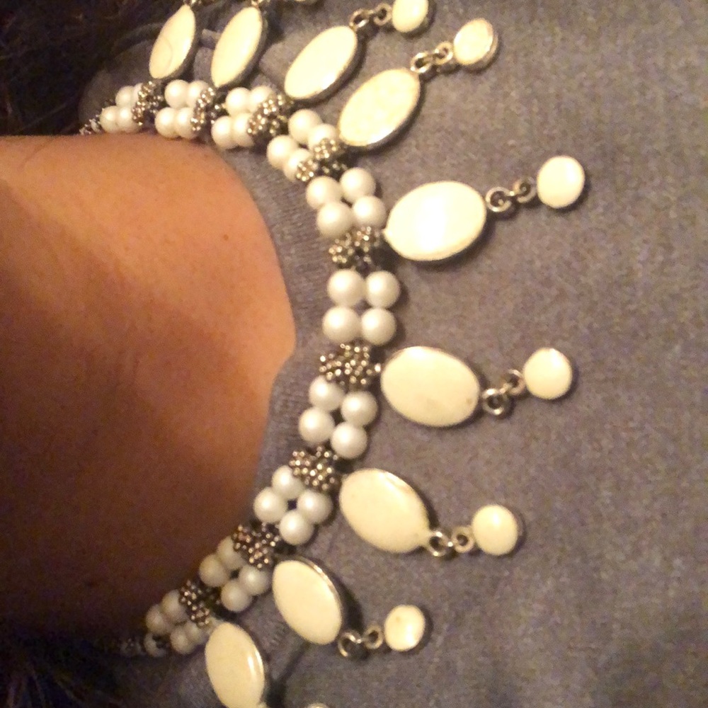 Tribal bib Indian boho bohemian style necklace - Picture 2 of 5